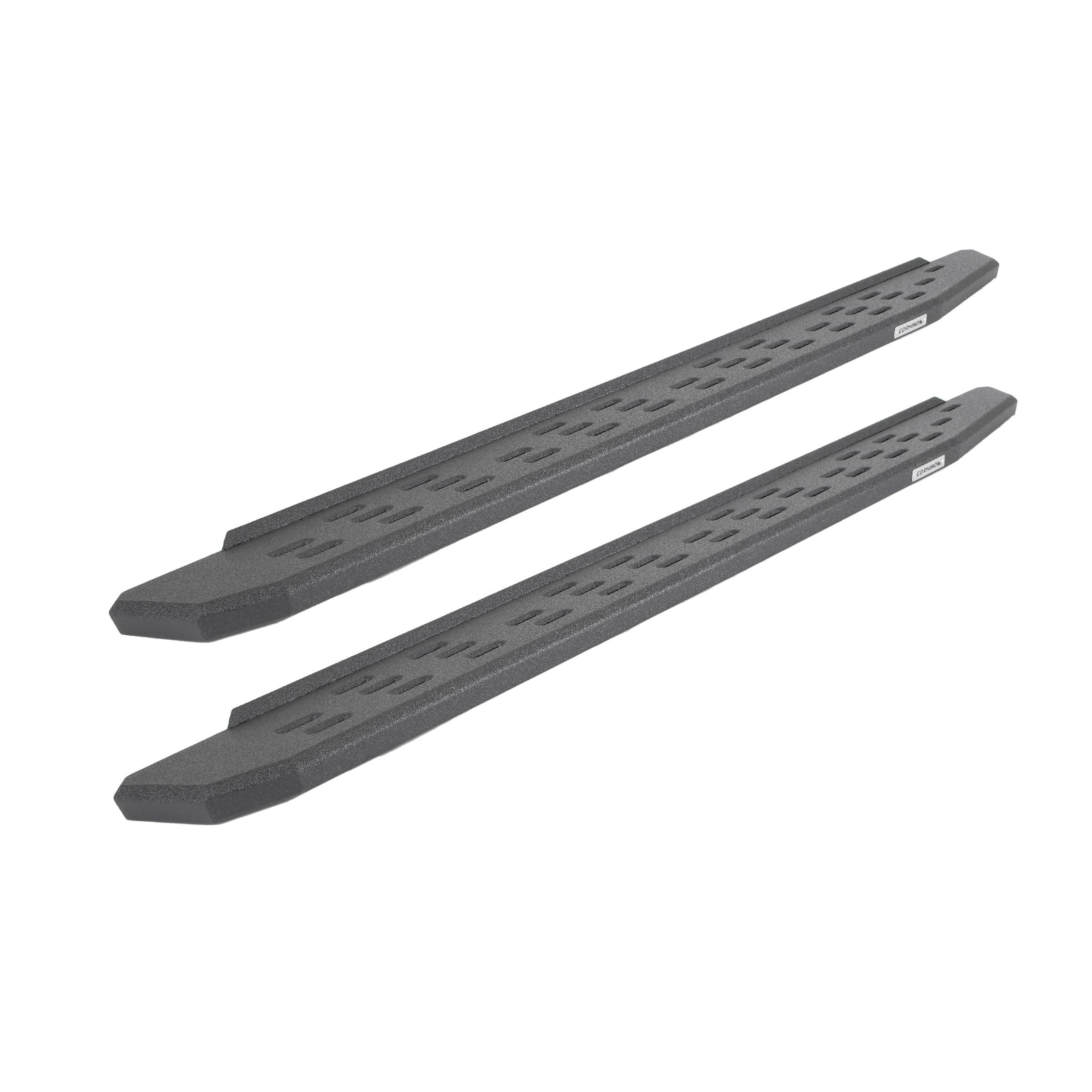 RB30 Running Boards Go Rhino | 73", Galvanized Steel, Protective Bedliner Coating | 69600073T