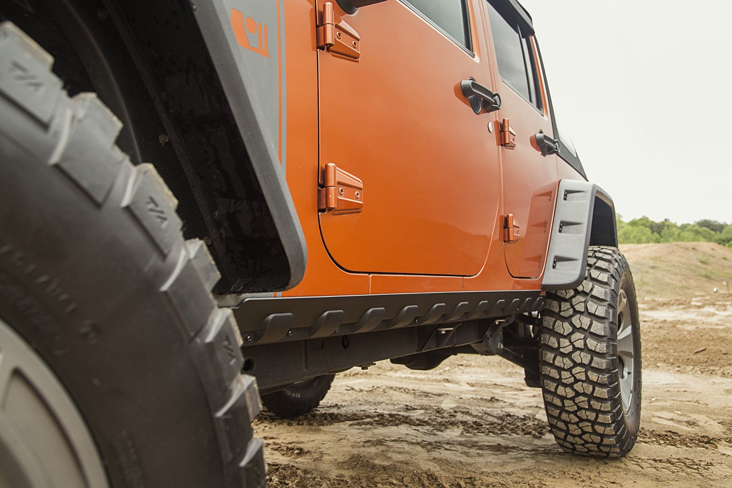 Body Armor Kit, Rugged Ridge | Rocker Guard | 11651.12 | Fits 2007-2018 Jeep Wrangler JK 4-Door
