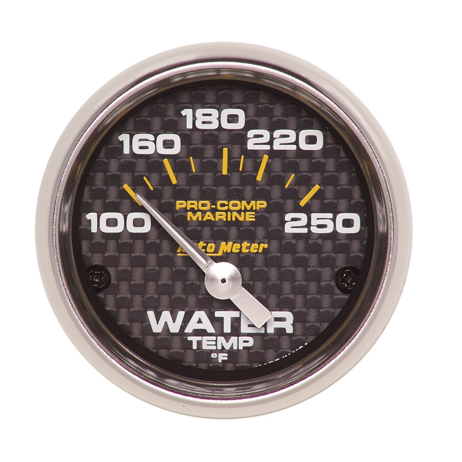 Gauge AUTO Meter 200762-40 Water Temp (Marine Carbon Fiber 2 1/16", 100-250ºf, Electric, Marine Carbon Fiber)