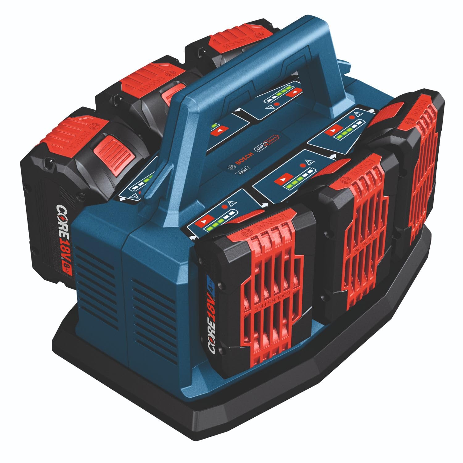 18V Bosch GAL18V6-80 6-Bay Fast Battery Charger