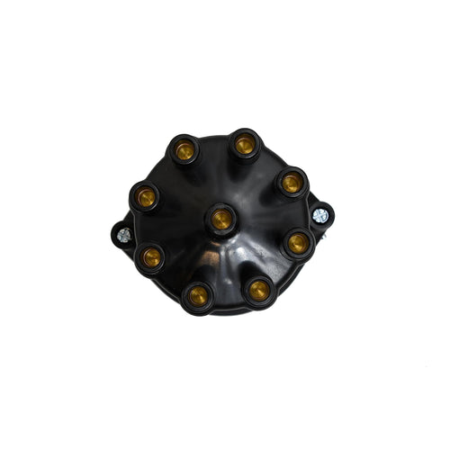 Pertronix Flame-Thrower D7133700 Black Cap Billet Electronic Distributor with Ignitor III Technology for Ford FE 352-428