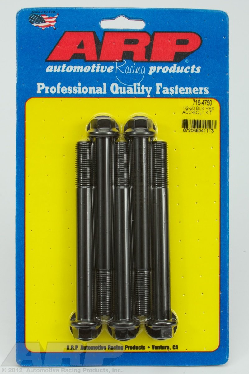 Hex ARP (716-4750) Oxide Bolt, Black