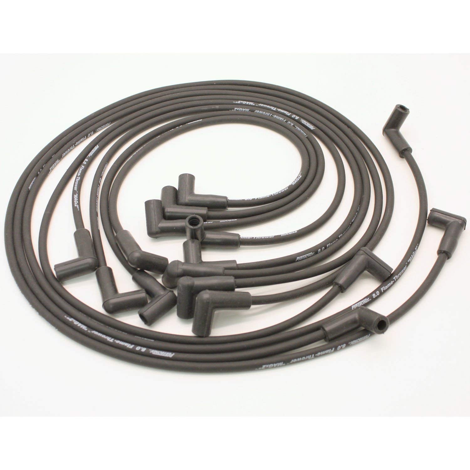 Black Pertronix 808213 Flame-Thrower Custom Fit 8mm 8 Cylinder Spark Plug Wire