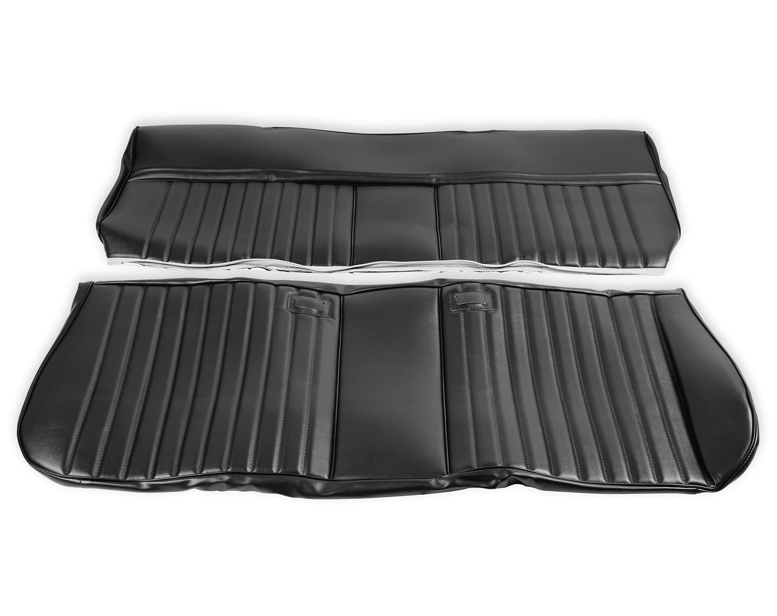 Brothers Trucks 05-315 C/K Seat Upholstery Kit - Deluxe Pleat Vinyl - Black