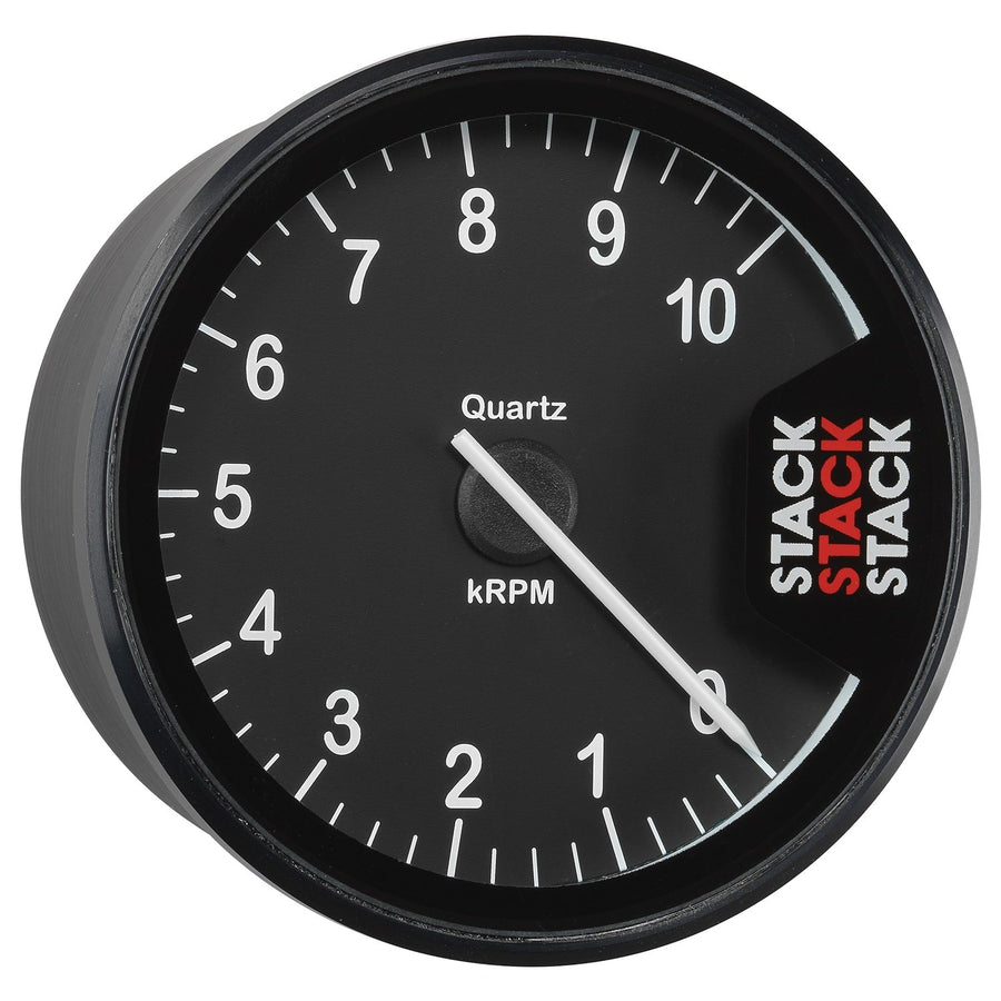 Autometer Clubman Stack Tachometer 80mm 0-10K RPM - Black