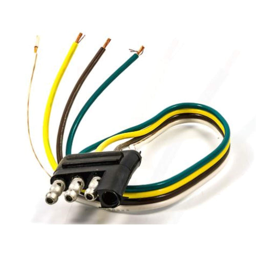 25' Long Eaz-Lift 4-Way Wishbone Trailer Harness Male Plug (64837)