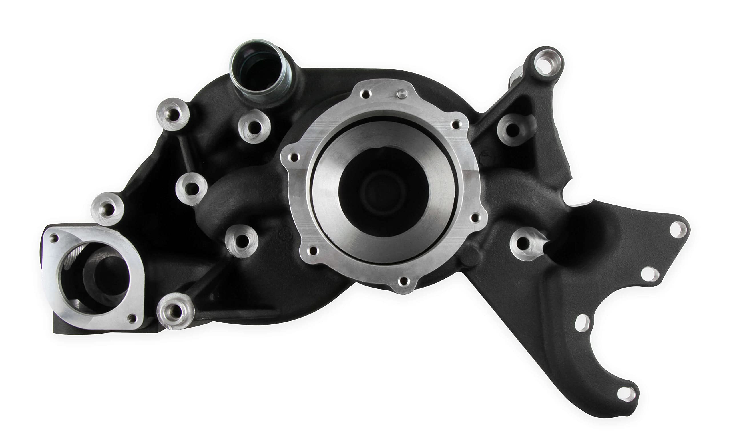 Holley Complete LS Swap Front Accessory Serpentine Drive System | Mid-Mount with Water Pump, Alternator & Power Steering | Gen III/IV 4.8/5.3/LS1/LS2/LS3/LS6 Black Finish 20-186BK
