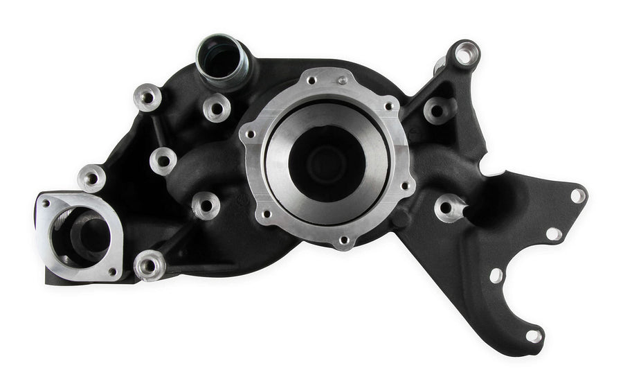 Holley Complete LS Swap Front Accessory Serpentine Drive System | Mid-Mount with Water Pump, Alternator & Power Steering | Gen III/IV 4.8/5.3/LS1/LS2/LS3/LS6 Black Finish 20-186BK
