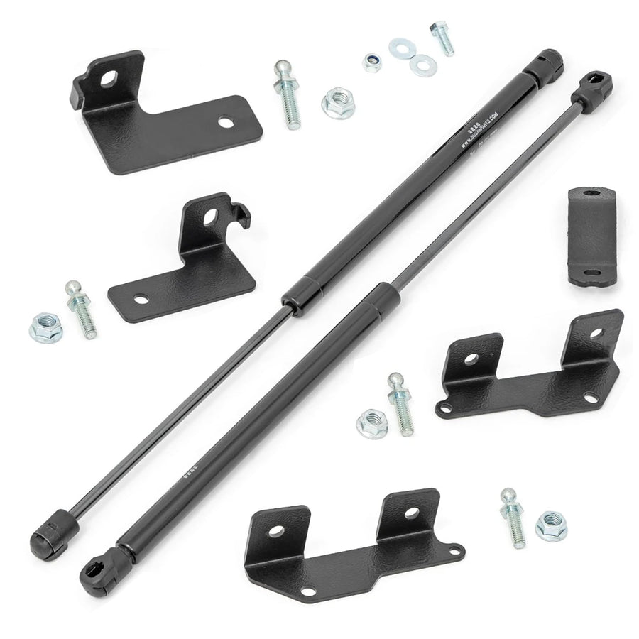 Hydraulic Hood Assist Rough Country for Ford Maverick (2022-2025) - Hands-Free Lift, Easy Bolt-on Hood Struts (Pair)