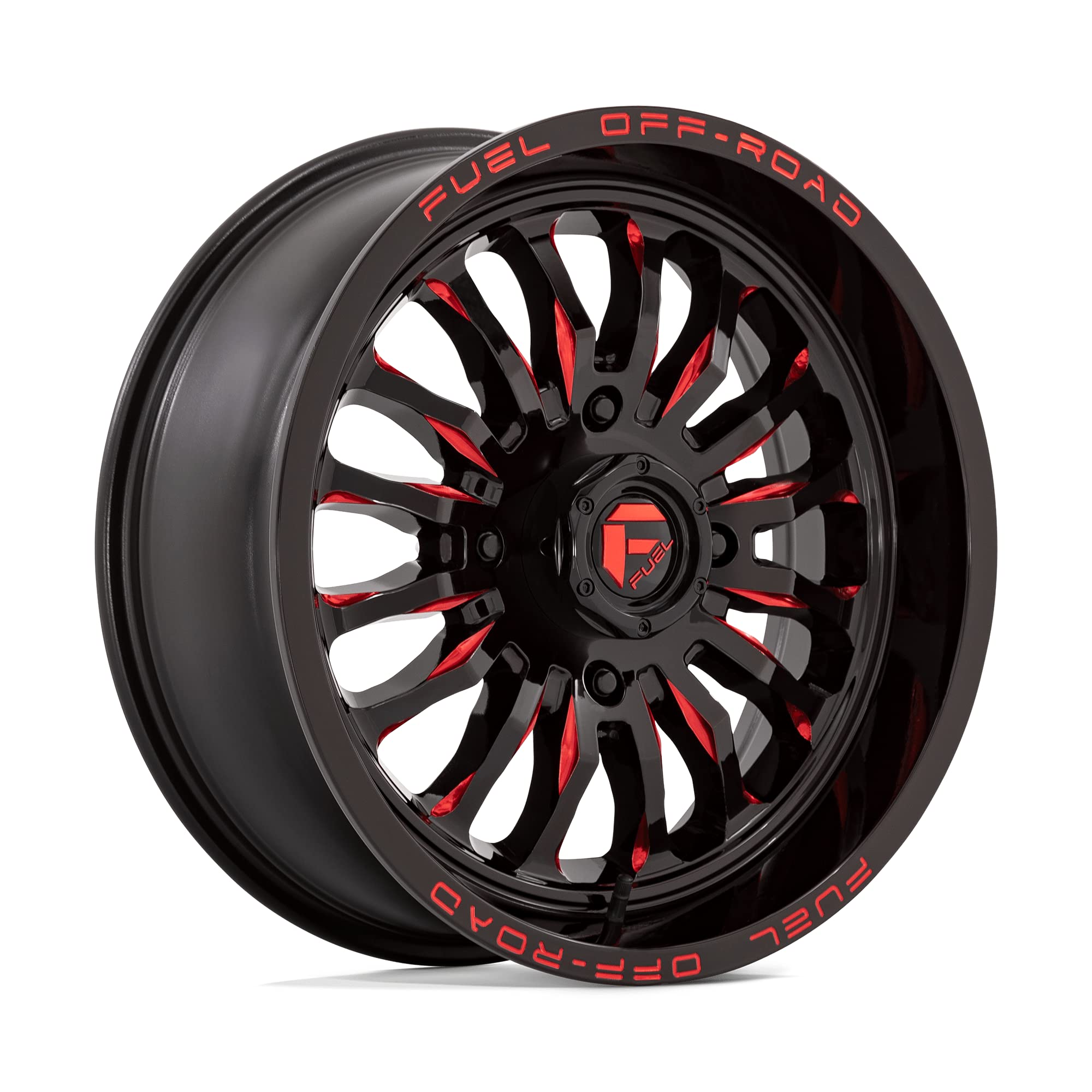 UTV Fuel D822 18X7 4X156 G-BLK MILL-RED 13MM - D8221870A544