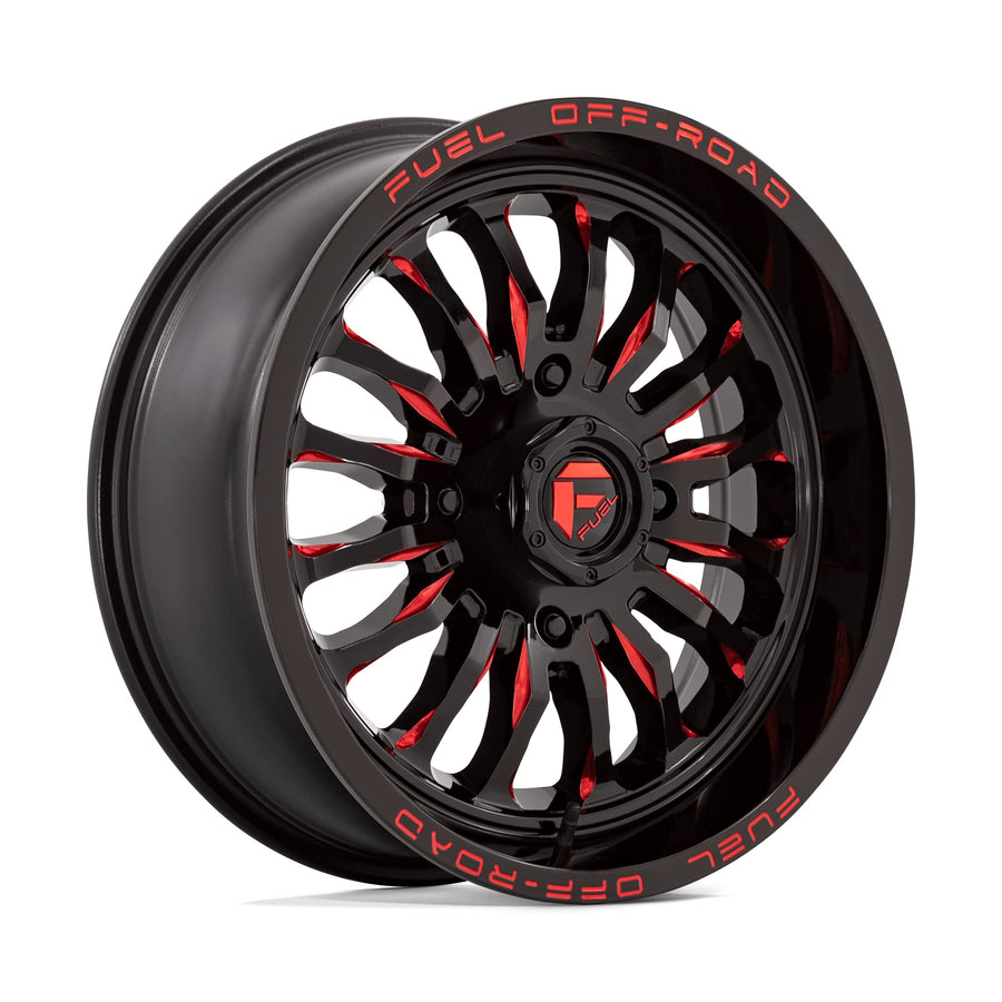 UTV Fuel D822 18X7 4X156 G-BLK MILL-RED 13MM - D8221870A544