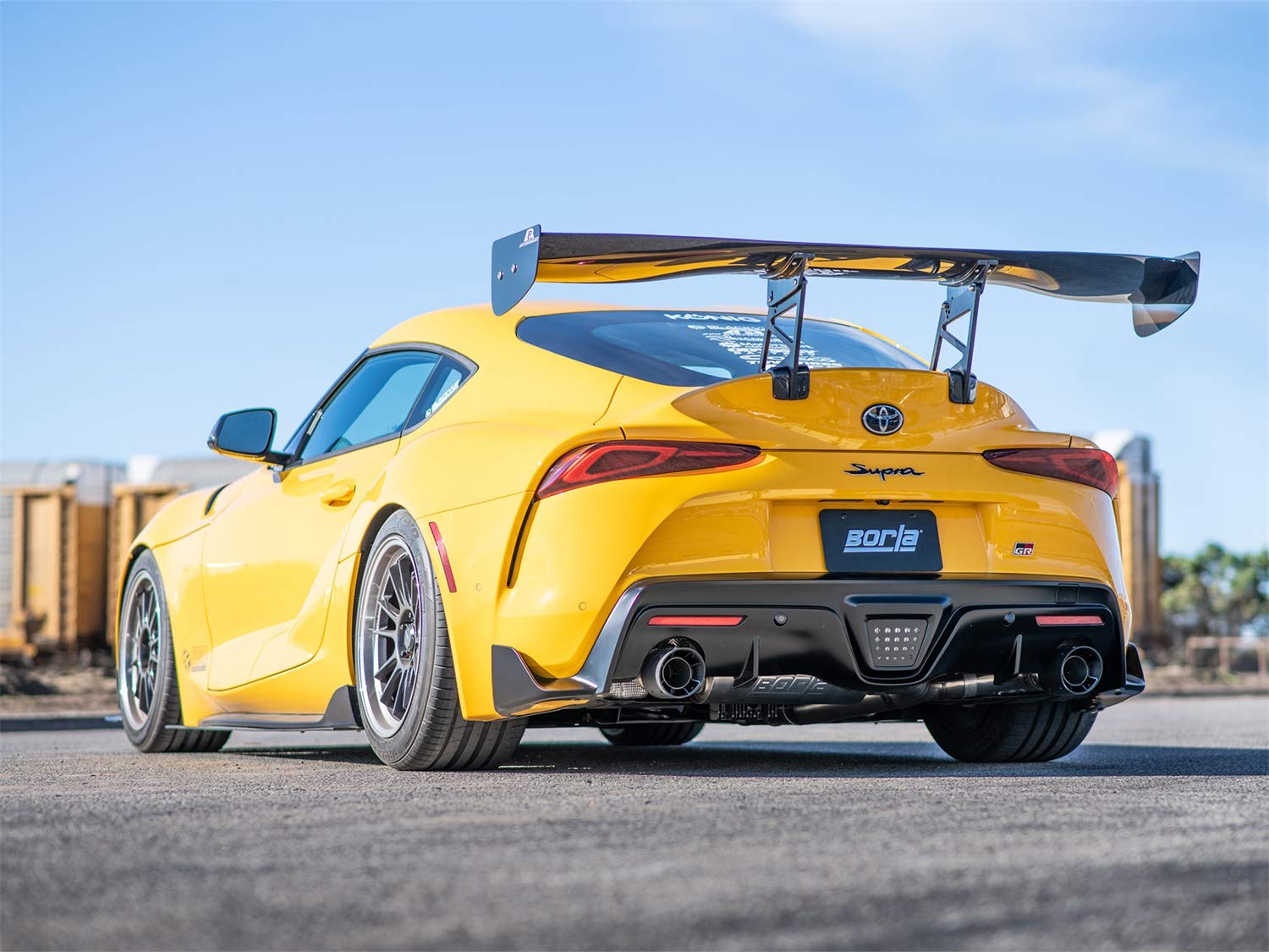 BORLA Cat-Back 140826CFBA Performance Exhaust System for 2020-2023 Toyota GR Supra 3.0L 6 Cyl. Automatic Transmission Rear Wheel Drive.