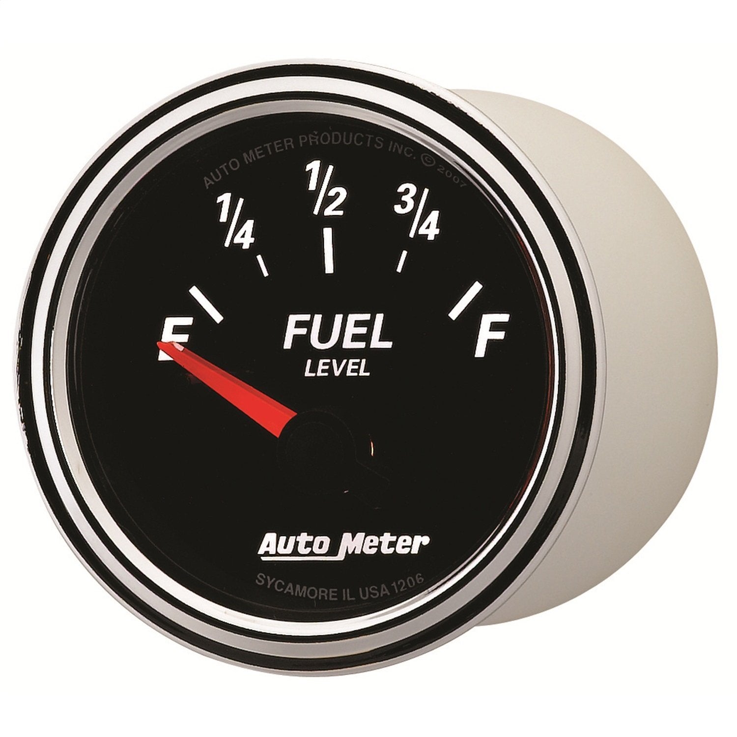 Auto Meter 1206 2-1/16" Designer Black II Short Sweep Electric Fuel Level
