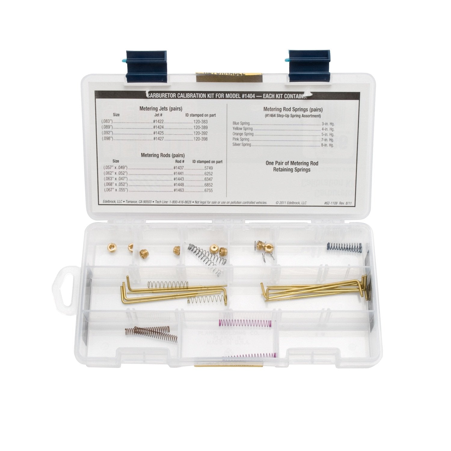 Performance Series Edelbrock Carburetor Calibration Kit 1486