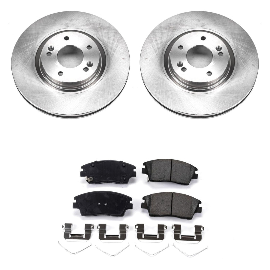 Power Stop KOE7343 Front Replacement Brake Kit-OE Brake Rotors & Ceramic Brake Pads For Kia Sportage 2017-2022 [Model Specific]