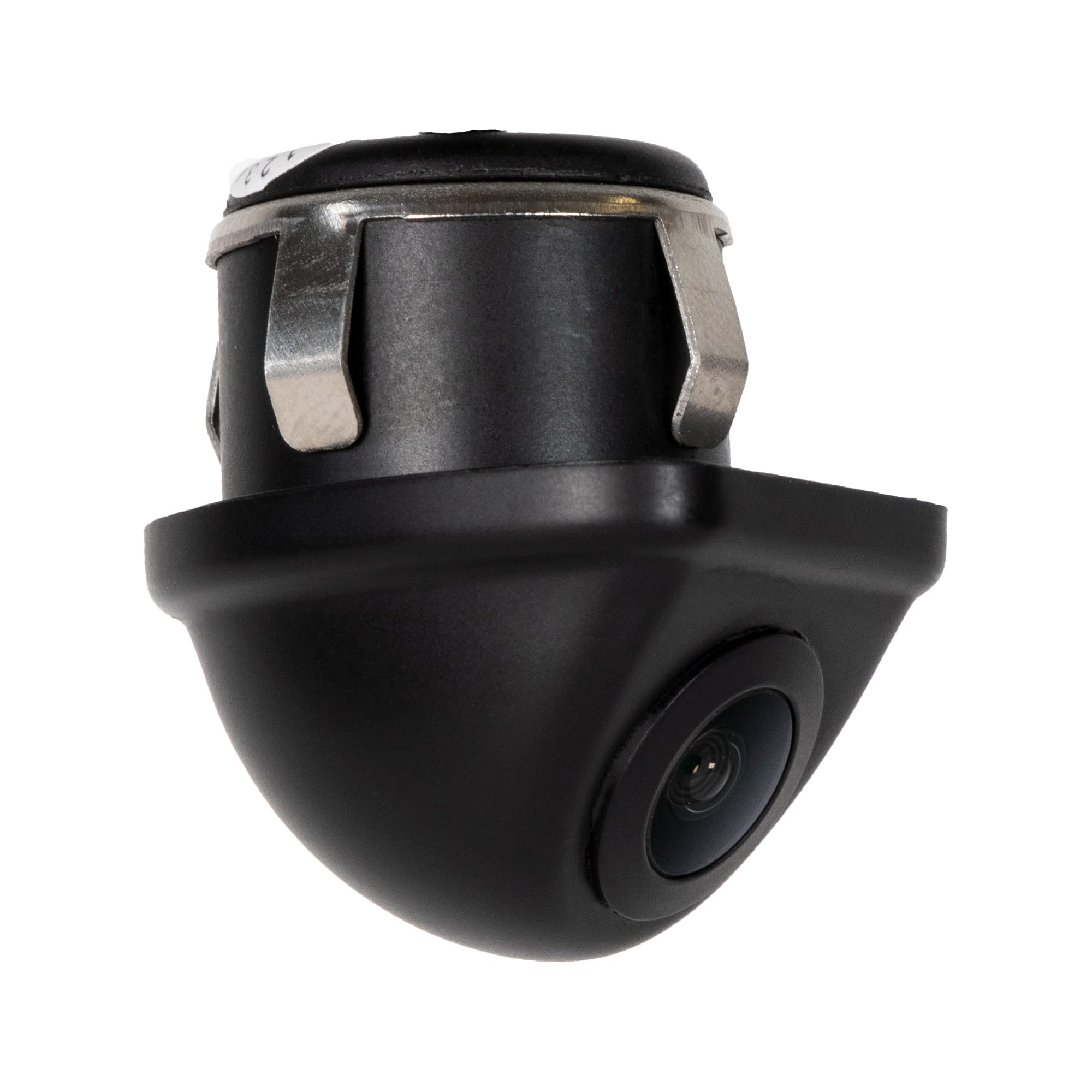 Backup/Front Lip Camera RYDEEN CM-LIP4, Waterproof, NightVision CMOS Sensor, ABS Casing, Spring Mount, Include a Hole Saw, OEM Style, Reverse Trigger, for Cars, Trucks, SUVs, RVs, Vans (Black)