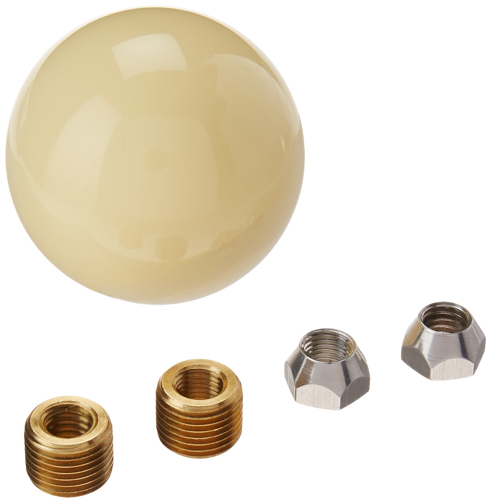 2-1/4" Lokar Ivory 3/8-16 Thread Shift Knob