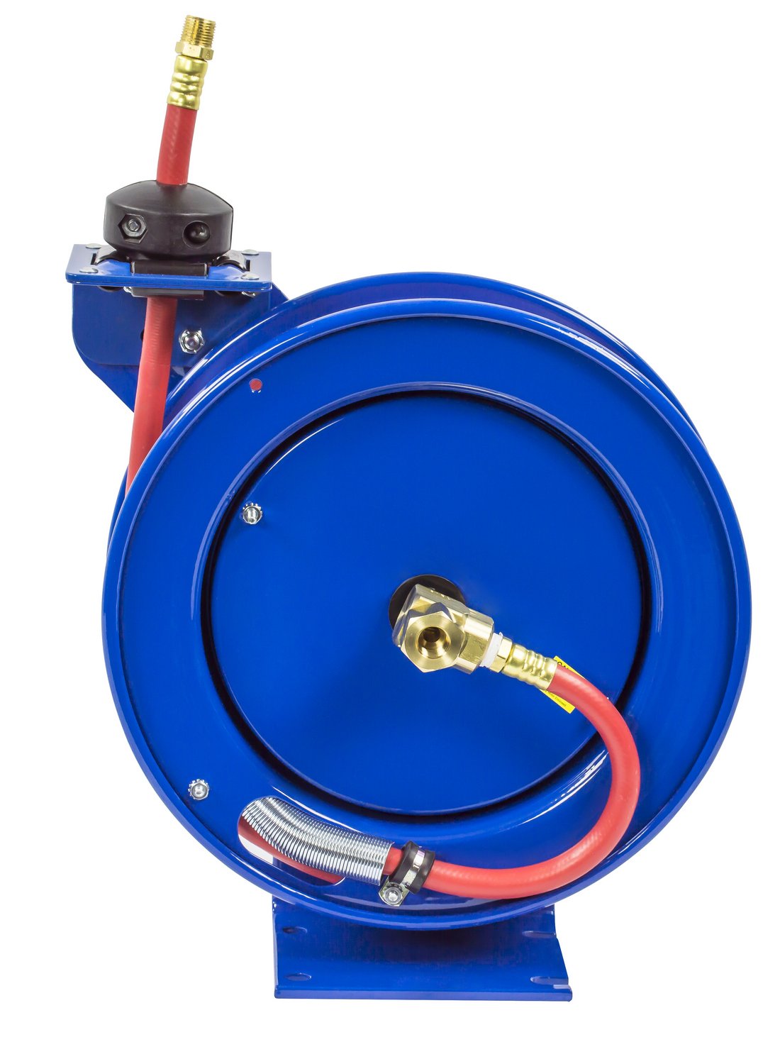 Low Pressure Coxreels P-LP-325 Retractable Air/Water Hose Reel: 3/8" I.D., 25' Hose Capacity, with hose, 300 PSI, Made in USA