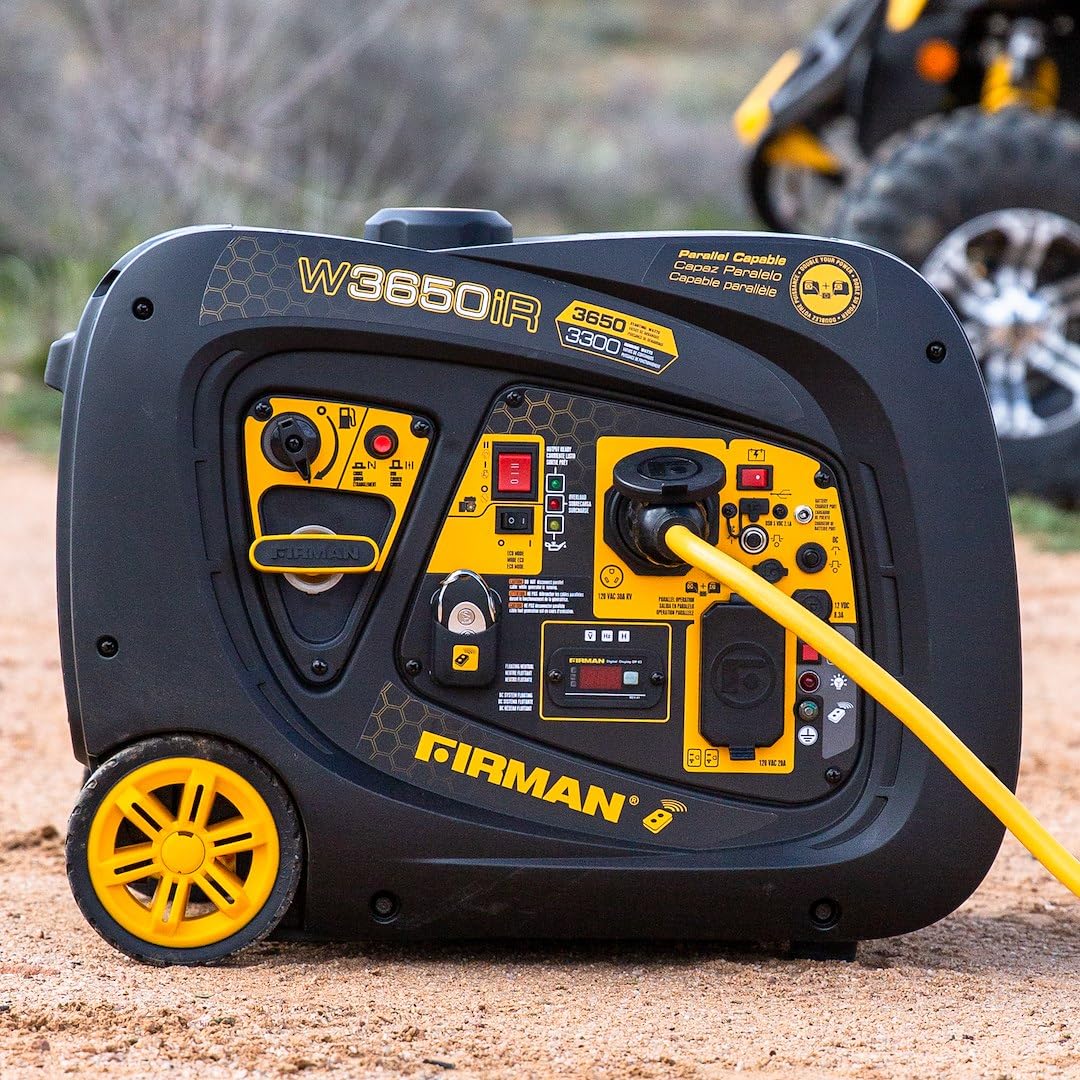 Gas Generator Firman W03383 Remote Start - 3650/3300W