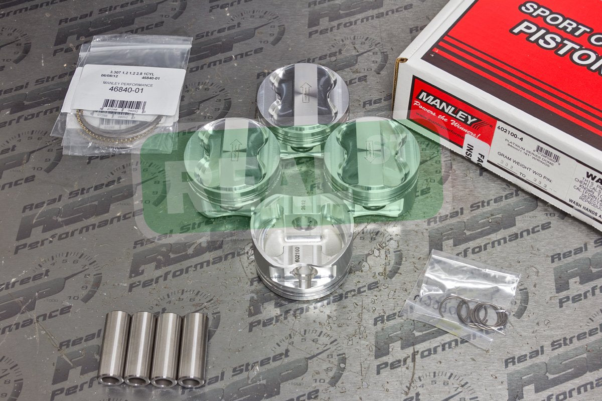 Compatible Manley Pistons with/Replacement for Honda CRV VTEC B20B + B16A Head 84mm 12.5:1 602100-4