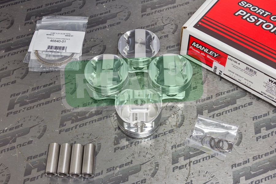 Compatible Manley Pistons with/Replacement for Honda CRV VTEC B20B + B16A Head 84mm 12.5:1 602100-4
