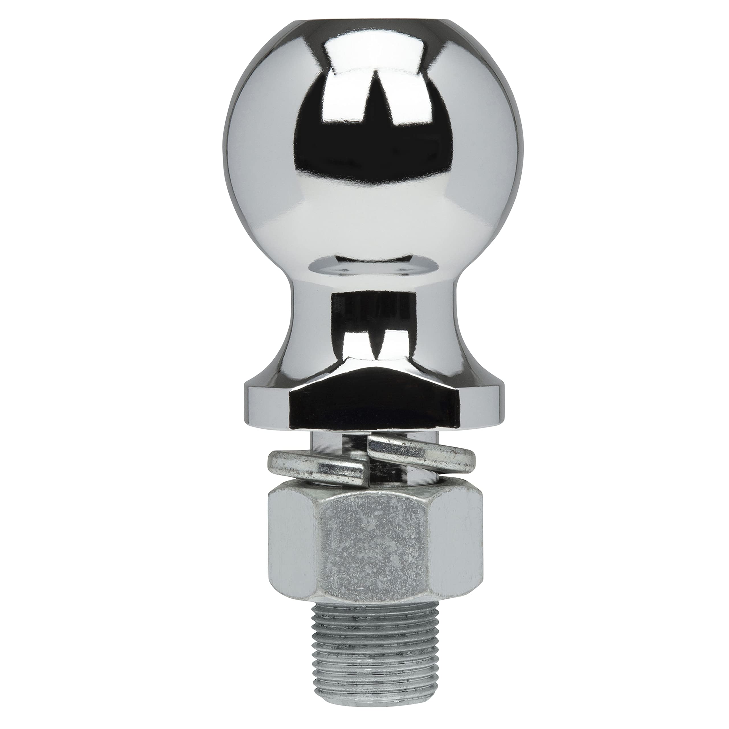 2-5/16 in. Ball Diameter, Class 4 6,000 lb. Chrome Trailer Hitch Ball, 1 in. Shank Diameter, 2 in. Shank Length
