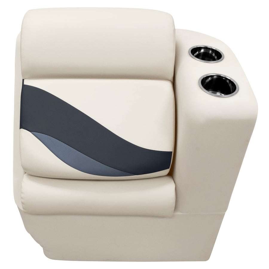 Wise Premier Series BM13006R-986 Pontoon Right Lean Back Recliner, Platinum/Spectra Navy/Cobalt
