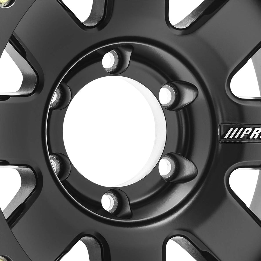Trilogy Race Pro Comp Wheels Satin Black Size 17x9 Bolt Pattern 6x5.5 in. Back Space 3.75 in. Offset -30 Max Load 2500
