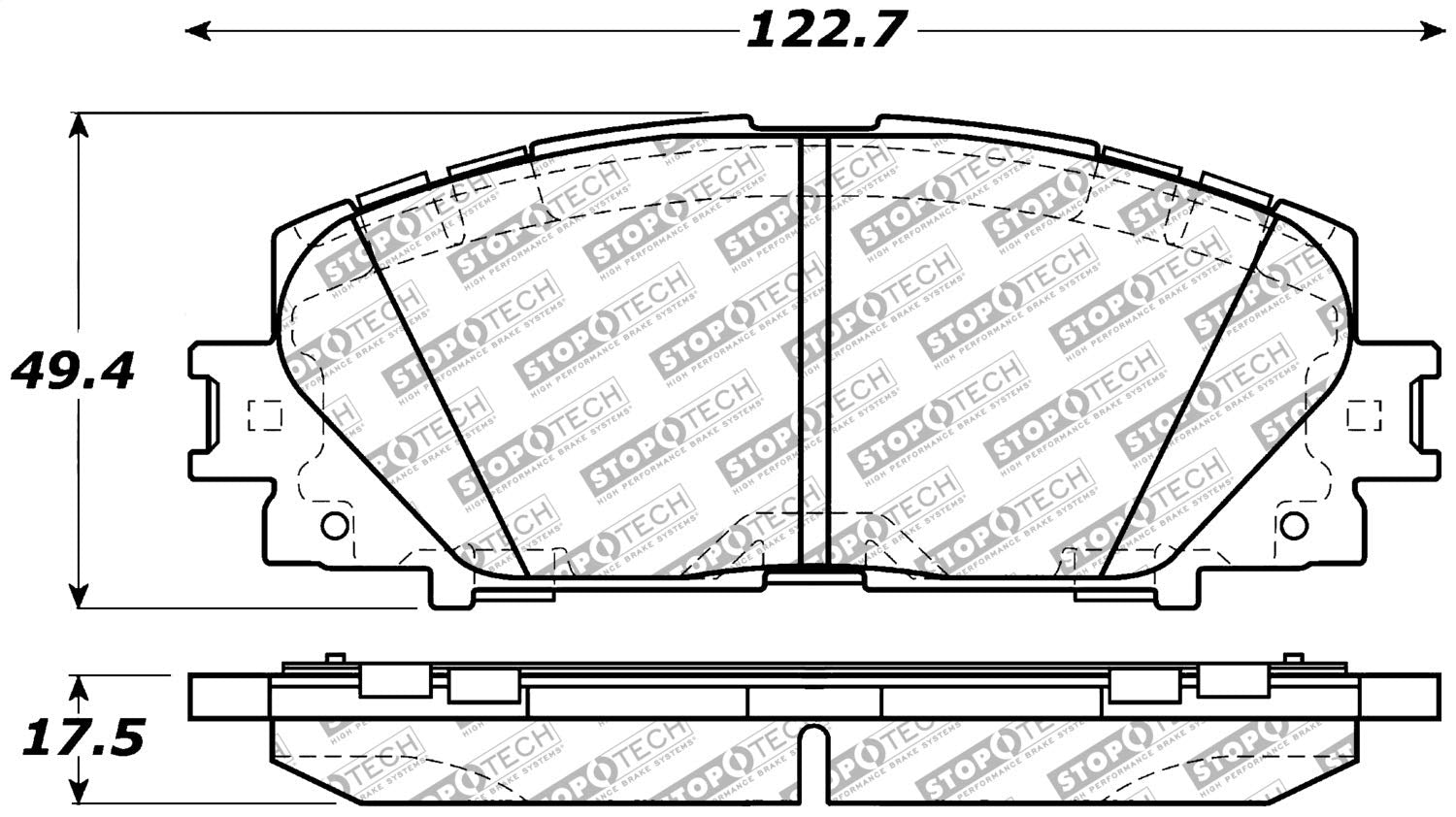 Brake Pads StopTech 305.11840 Street Select with Hardware