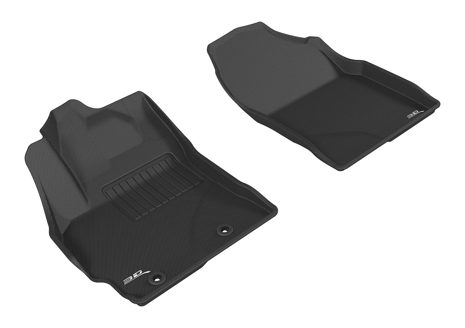 3D MAXpider Custom Fit Front Row All-Weather Floor Mat for Select Scion iM/Toyota Corolla iM Models - Kagu Rubber (Black)