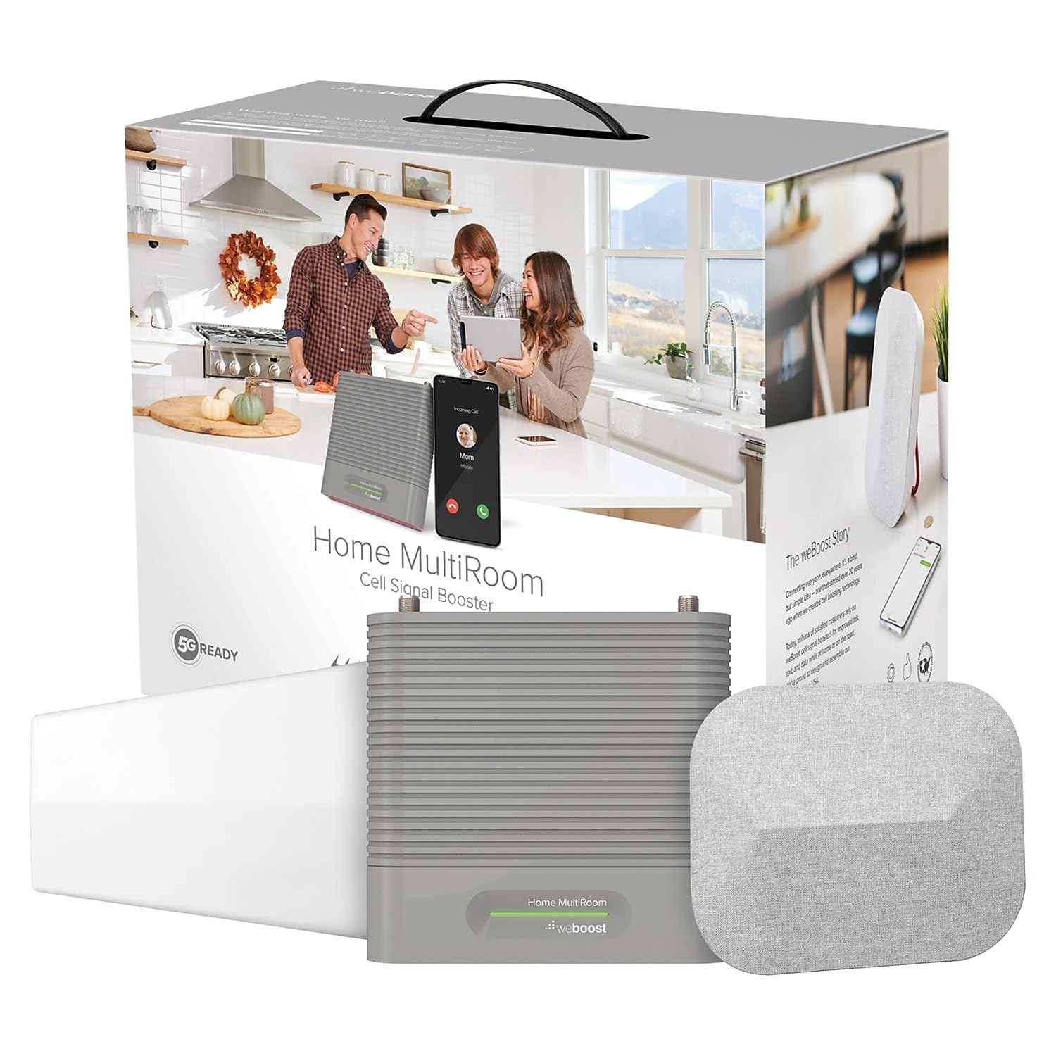 Home MultiRoom weBoost - Cell Phone Signal Booster | Boosts 4G LTE & 5G up to 5,000 sq ft for all U.S. Carriers - Verizon, AT&T, T-Mobile & more | Made in the U.S. | FCC Approved (model 470144)