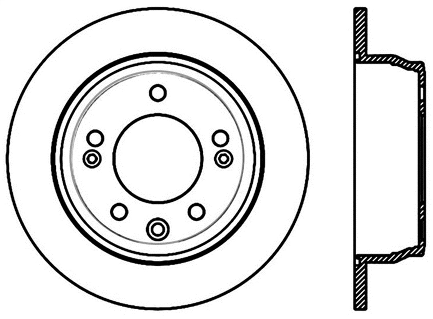 Sport Drilled/Slotted Brake Rotor StopTech 127.51033R (Rear Right), 1 Pack