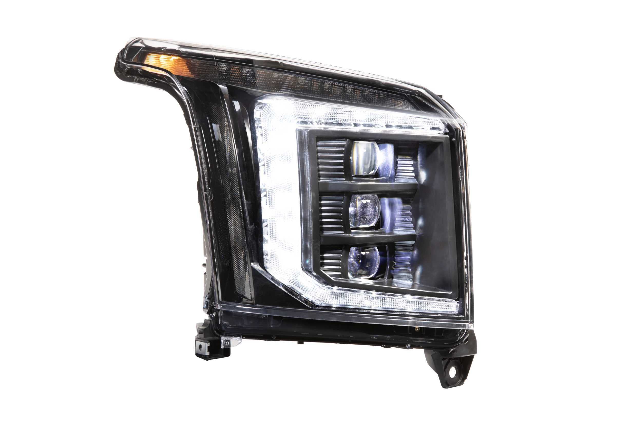 Morimoto LED XB Headlight Housing Upgrade, Fits 2015-2020 GMC Yukon, Plug and Play Replacement, DOT Approved LED Assembly with Switchback Sequential Turn Signals & UV Coated Lens (1x LF545)