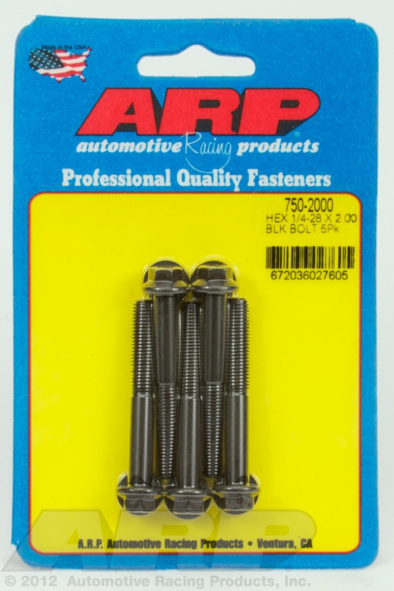 Hex ARP (750-2000) Oxide Bolt, Black