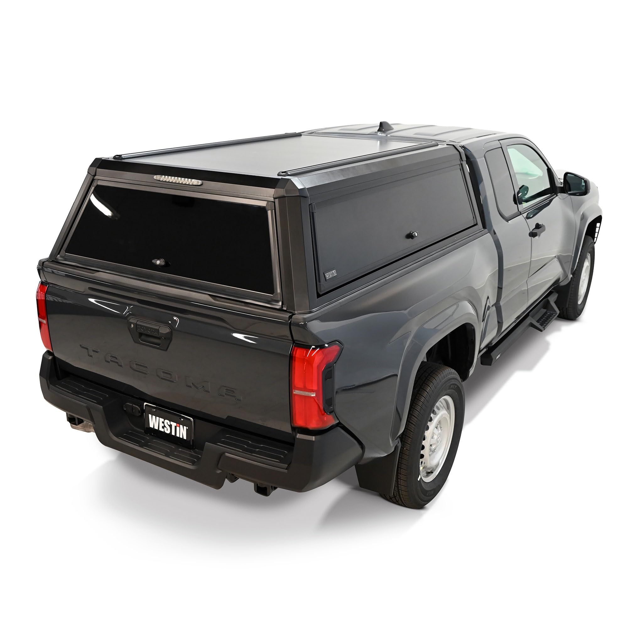 EXP Truck Cap Westin 16-12815 with Solid Front Glass fits 2024-2026 Tacoma 6' Bed Matte Black