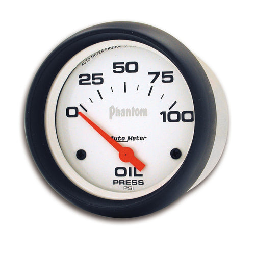 Auto Meter Phantom Electric Oil Pressure Gauge 5827, 2.625 in.