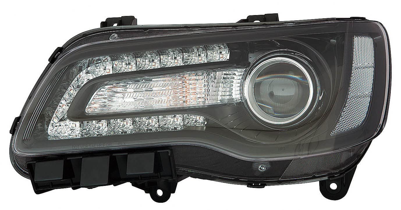 For Chrysler 300 18-20 Headlight Halogen Projector Driver Side CODE LMercury/MFA BLK Bezel | DOT Certified 68402949AA | CH2502331