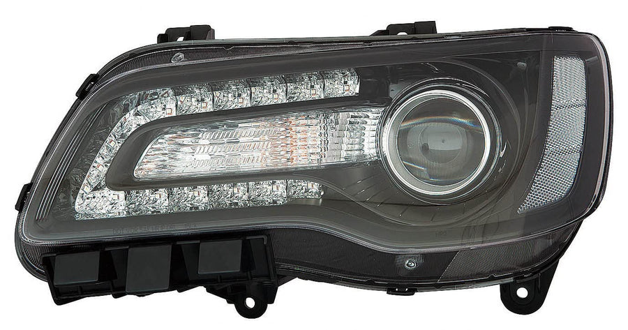 For Chrysler 300 18-20 Headlight Halogen Projector Driver Side CODE LMercury/MFA BLK Bezel | DOT Certified 68402949AA | CH2502331
