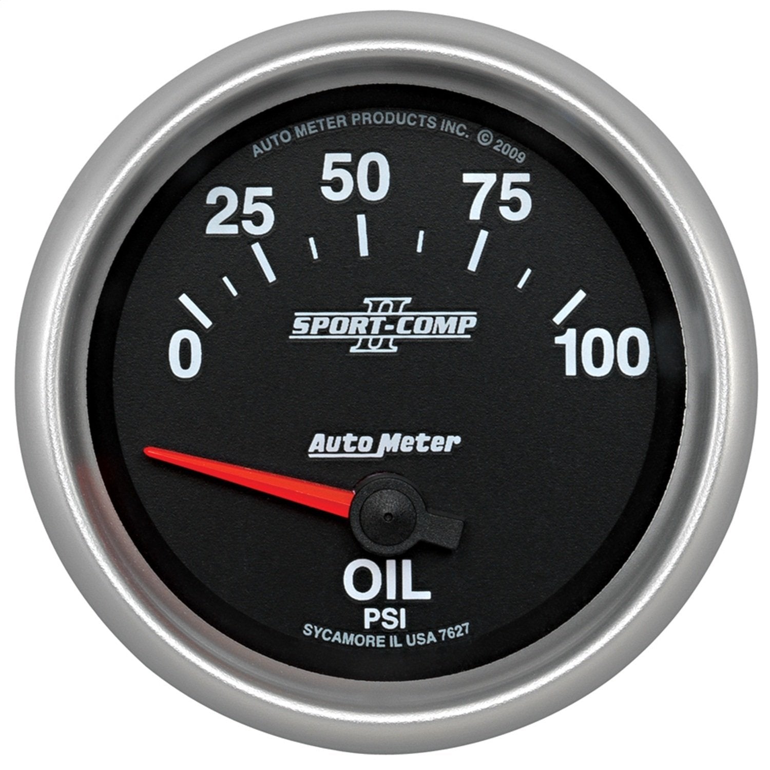 Auto Meter Sport-Comp II 2-5/8" 0-100 PSI Short Sweep Electric Oil Pressure Gauge