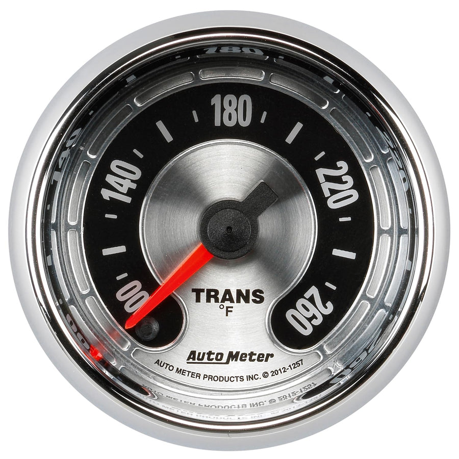 Auto Meter American Muscle 1257 2-1/16" Electric Transmission Temperature Gauge (100-260 Degree F, 52.4mm)