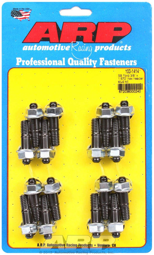 ARP 100-1414 Ford SB 3/8 x 1.670in hex header stud kit