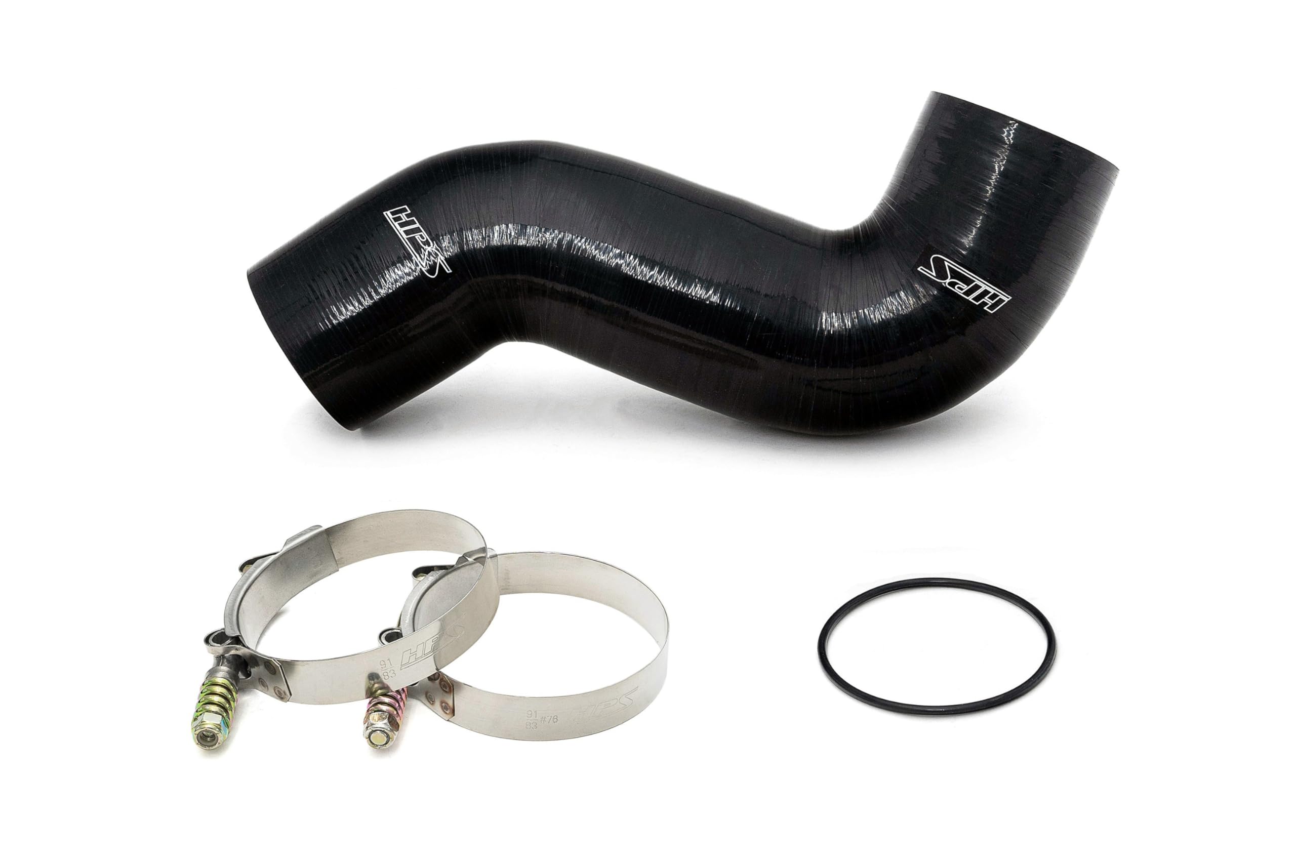 HPS Intercooler Red Charge Pipe Kit Cold Side Compatible for 2011-2016 Ford F250 F350 F450 F550 Superduty Powerstroke 6.7L Diesel Turbo, 17-154R