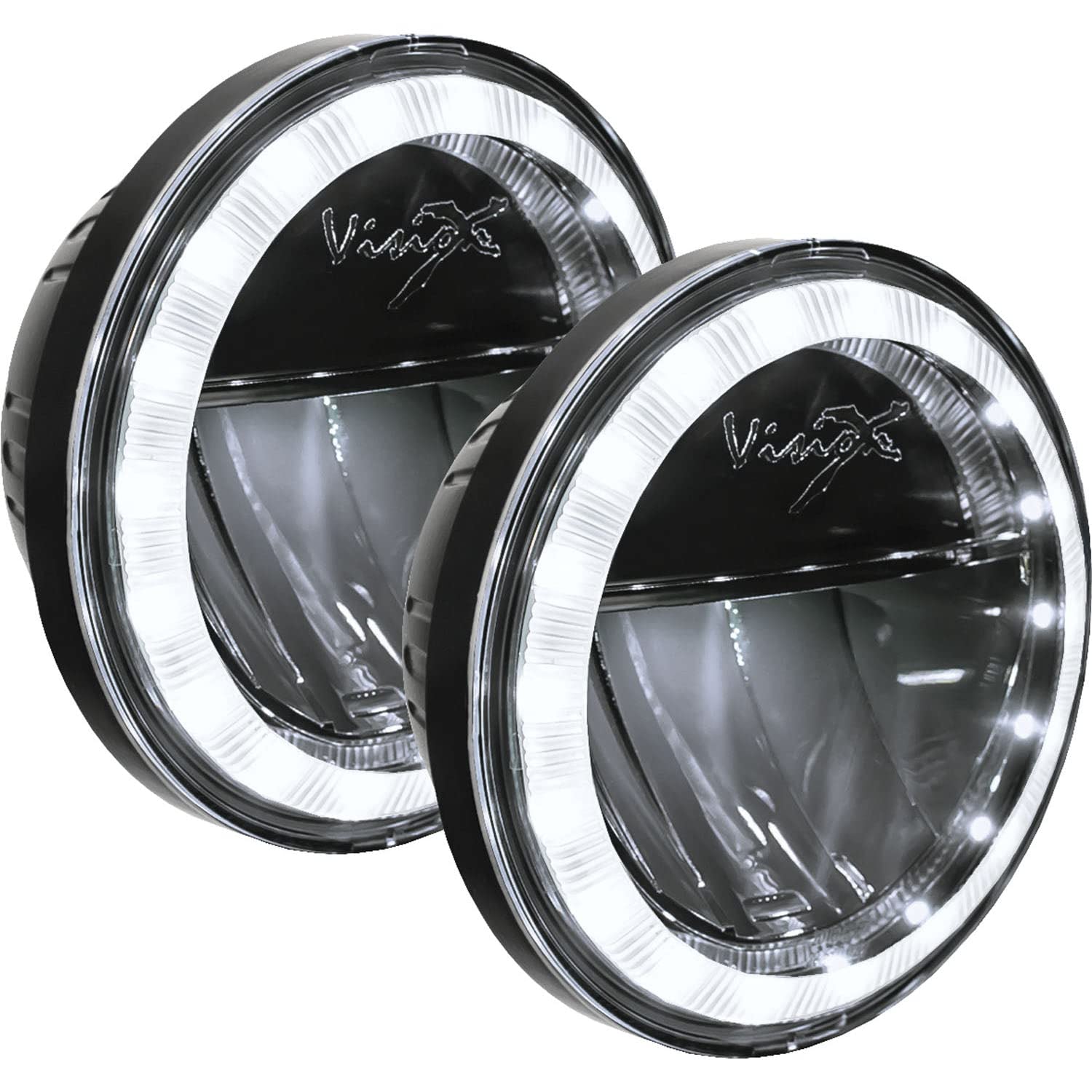 LED Halo Upgrade Kit XMC 4.5" Passing Lamp | Black Chrome
