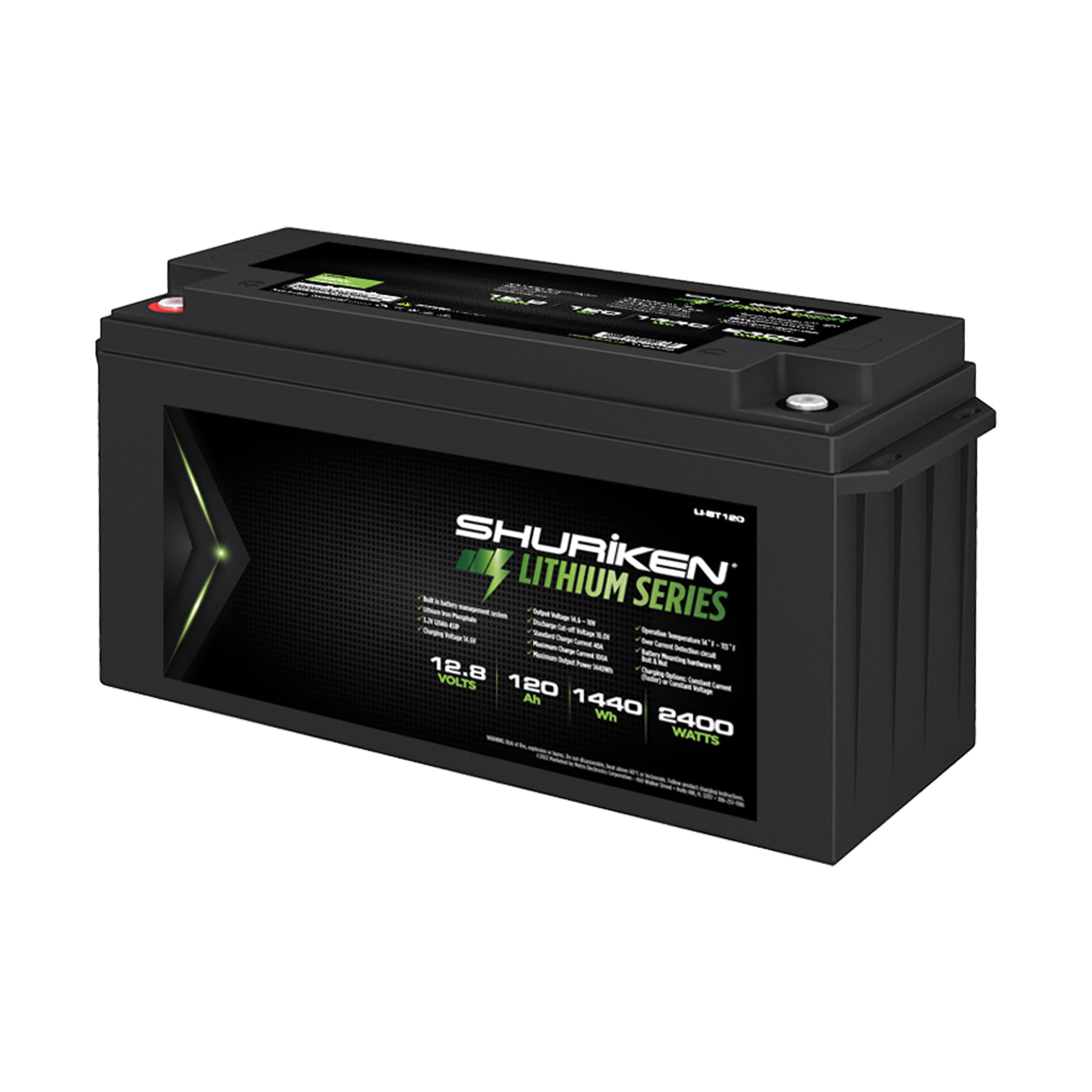 2400W Shuriken / 120 Amp Hours Lithium Iron Battery (LI-BT120)