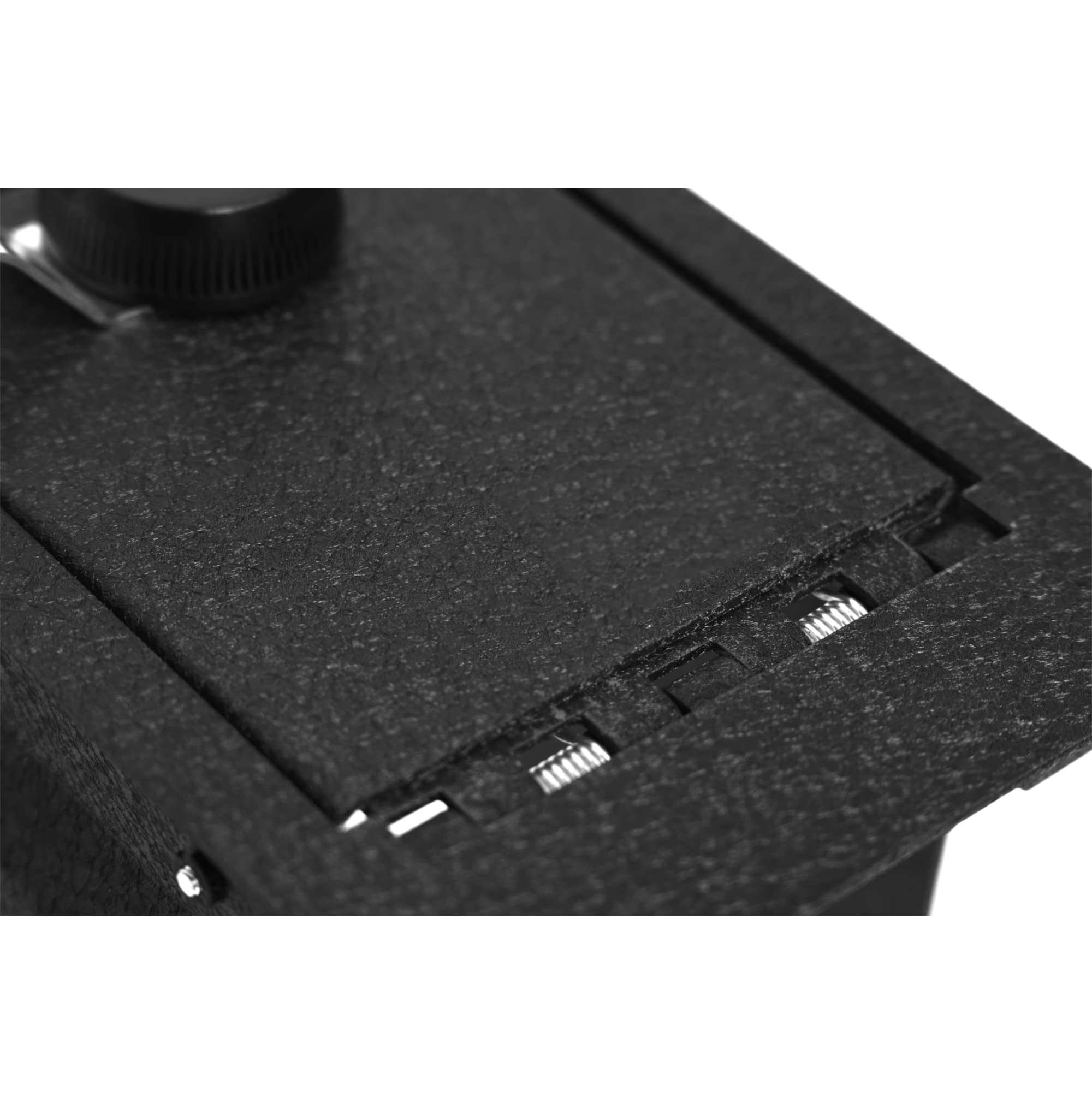 Center Console Safe Black Horse, Black Gun Box Organizer with 4 Digit Combination Resettable Lock