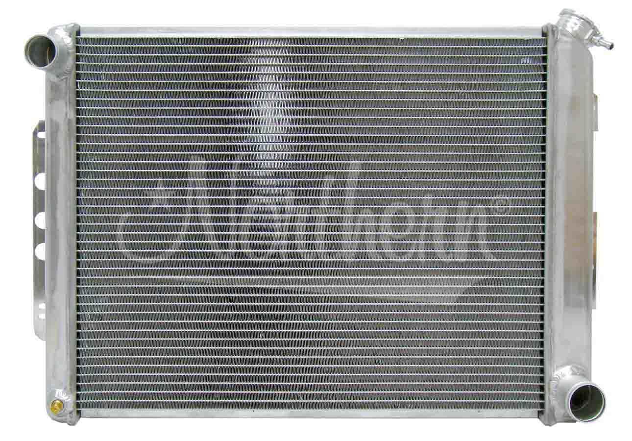 Northern Radiator Passenger Side Inlet 25-7/8 in W x 18-1/2 in H x 3-1/8 in D, Driver Side Outlet, Aluminum, Natural, Manual, GM F-Body 1967-69, Each