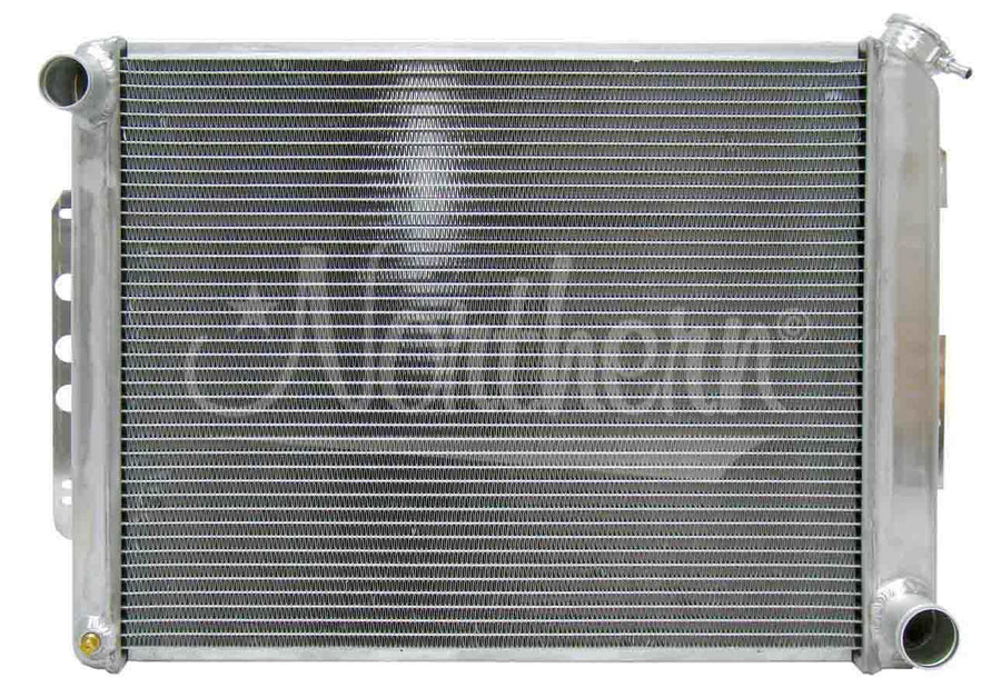Northern Radiator Passenger Side Inlet 25-7/8 in W x 18-1/2 in H x 3-1/8 in D, Driver Side Outlet, Aluminum, Natural, Manual, GM F-Body 1967-69, Each
