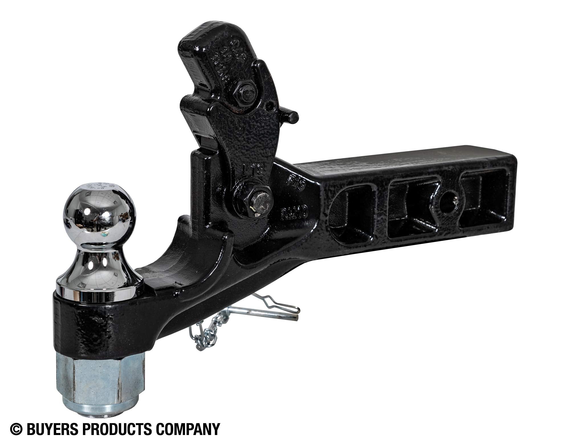 10 Ton Buyers Products Combination Hitch - 2-1/2 Inch Receiver, 2 Inch Ball