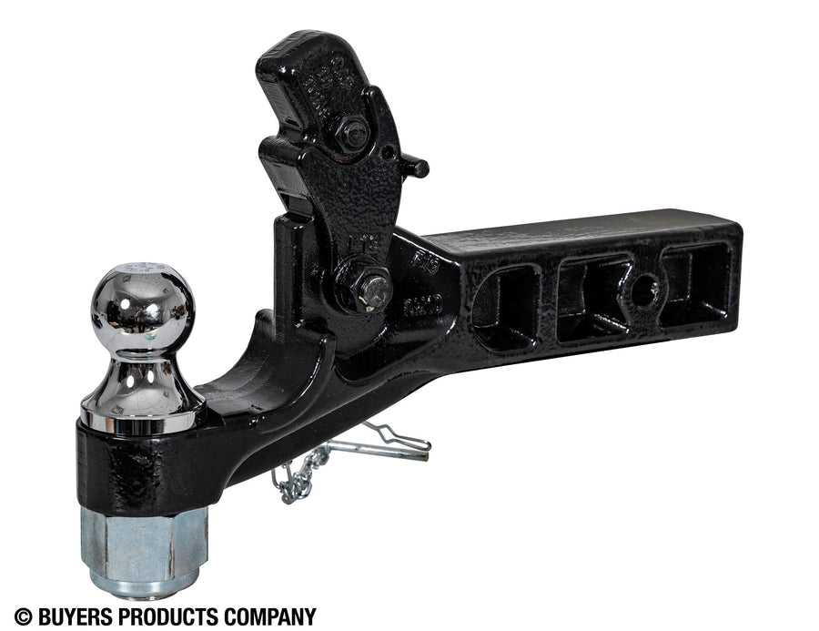10 Ton Buyers Products Combination Hitch - 2-1/2 Inch Receiver, 2 Inch Ball