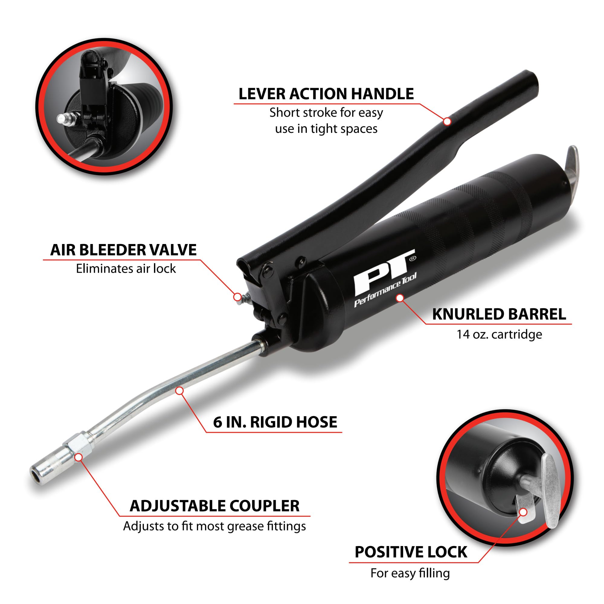 Lever Action Performance Tool W54203 Grease Gun